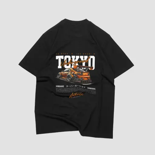 TOKYO BACKPRINT OVERSIZED TSHIRT